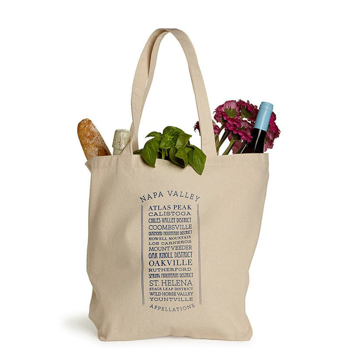 10 Oz. Natural Canvas Market Tote Printed with a Customizable APPELLATIONS Design