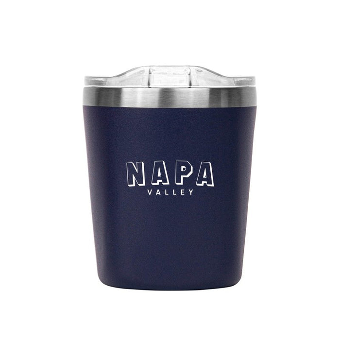 11 Oz. Stainless Insulated Lowball Tumbler Printed with a Customizable BLOCK SPORT Design
