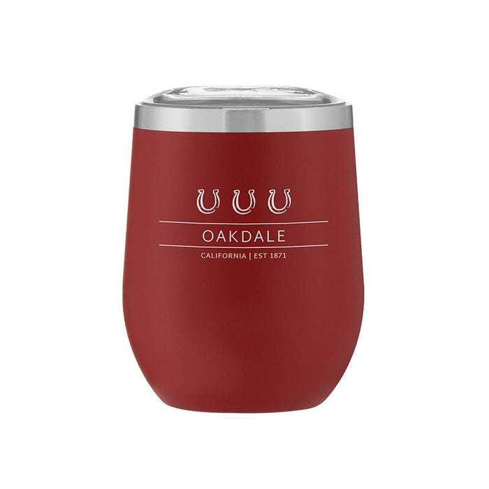 12 Oz. Stemless Stainless Steel Powder Coated Wine Cup Printed with a Customizable WEST VINES COLLECTION Design - Mercantile 12