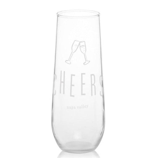 8 Oz. Stemless Champagne Glass Libbey Customized with your Brand or Logo - Mercantile 12