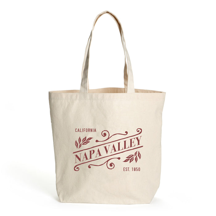 10 Oz. Natural Canvas Market Tote Printed with a Customizable SLANT Design