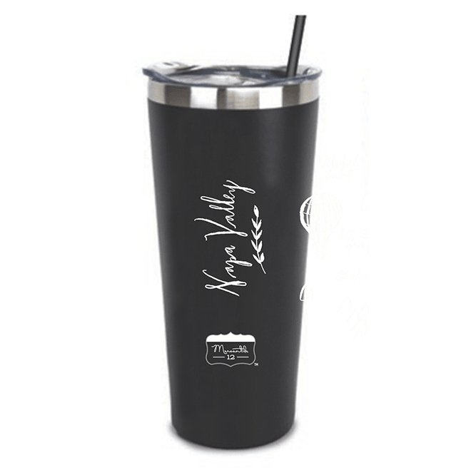 Stainless Steel Tumbler Bay Area Calligraphy Map - Mercantile 12