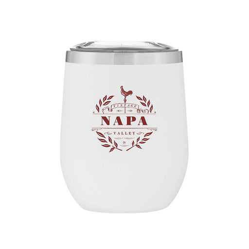 Stemless Stainless Steel Powder Coated Wine Cup Napa Vintage - Mercantile 12