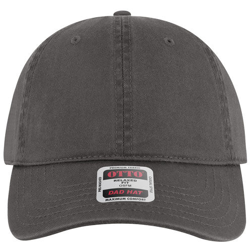 Charcoal Gray cap with a label on a white background