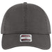Charcoal Gray cap with a label on a white background