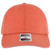 Coral cap with a label on a white background