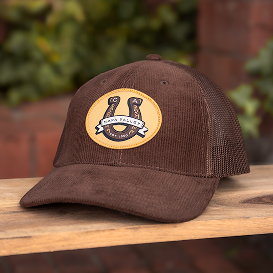 Custom LUCKY Cotton Twill Corduroy Low Profile Trucker Cap