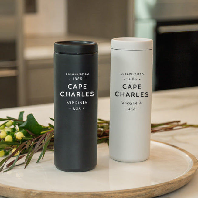 Custom TEXT 20 Oz. Stainless Column Tumbler