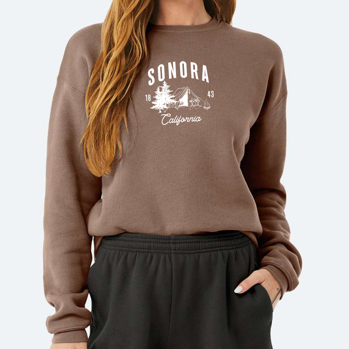 Custom Wholesale Bella + Canvas Unisex 8.5 Oz. Sponge Fleece Drop Shoulder Crewneck Sweatshirt in CABIN COLLECTION