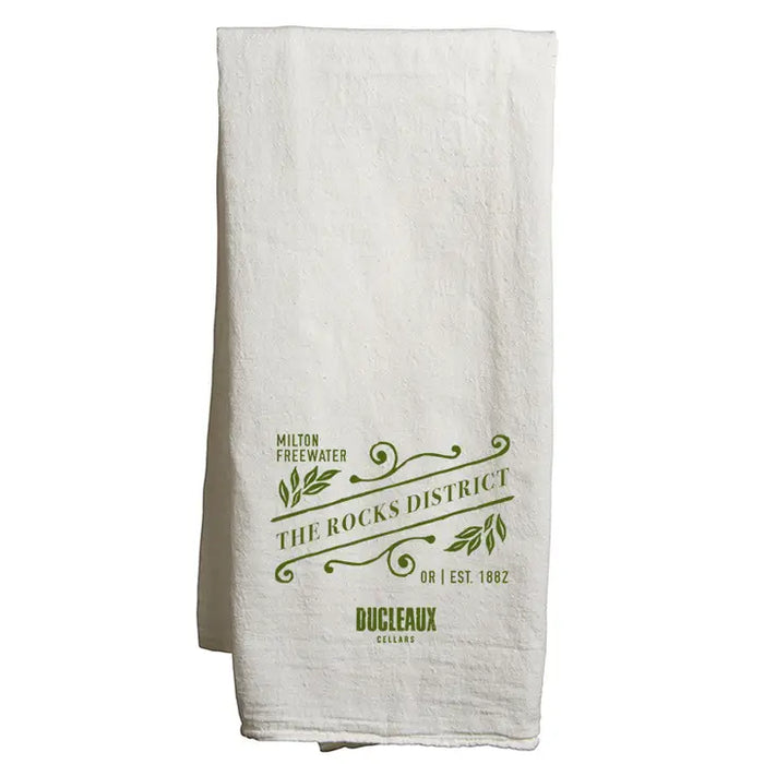 Custom SLANT Flour Sack Tea Towel - Natural