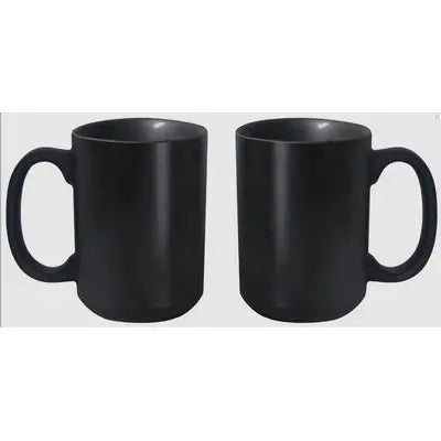 Custom BRAND / LOGO 15 Oz. Ceramic Mighty Black Mug