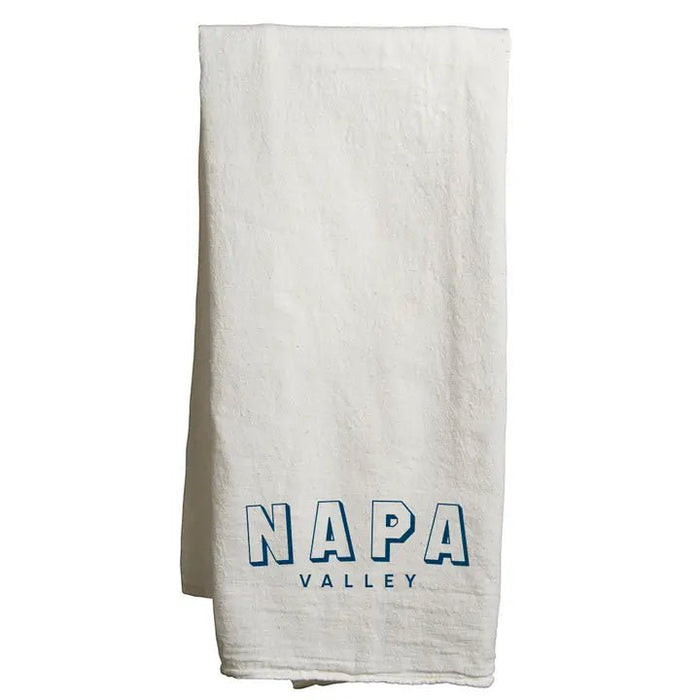 22" x 38" Flour Sack Tea Towel Printed with a Customizable BLOCK SPORT COLLECTION Design
