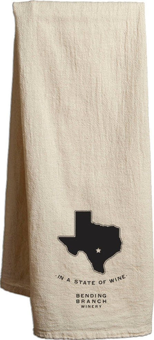 Custom Wholesale Flour Sack Tea Towels - Natural Printed in STATE  Design