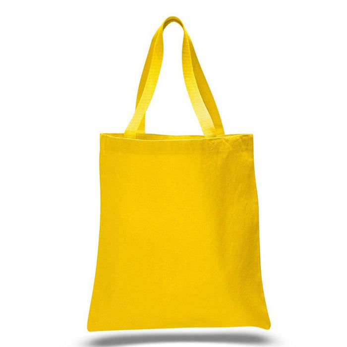 12 Oz. Colored Canvas Simple Tote Bag Printed with a Customizable SQUARES COLLECTION Design - Mercantile 12