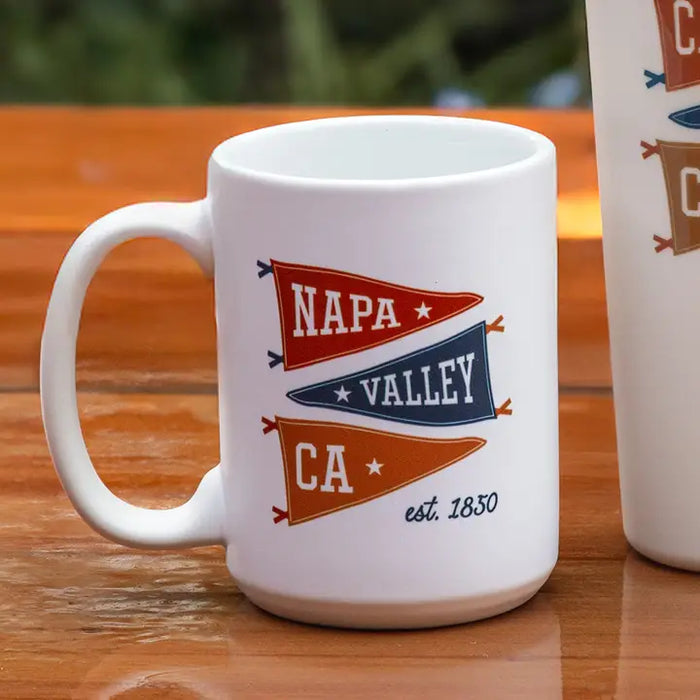 Custom PENNANT 15 Oz. Ceramic Mighty White Mug