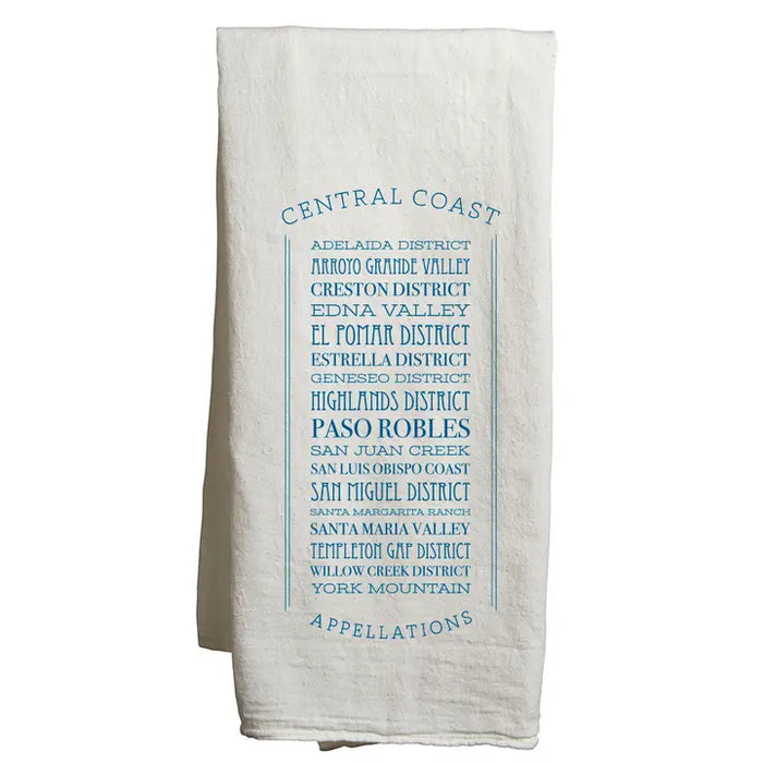 Custom APPELLATIONS  Flour Sack Tea Towel - White