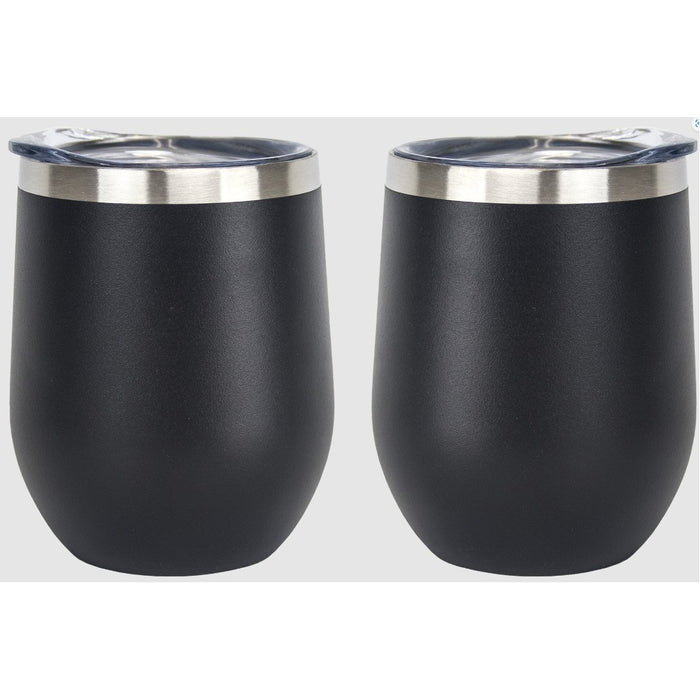 12 Oz. Stainless Insulated Stemless Wine Cups Customized with your Brand or Logo