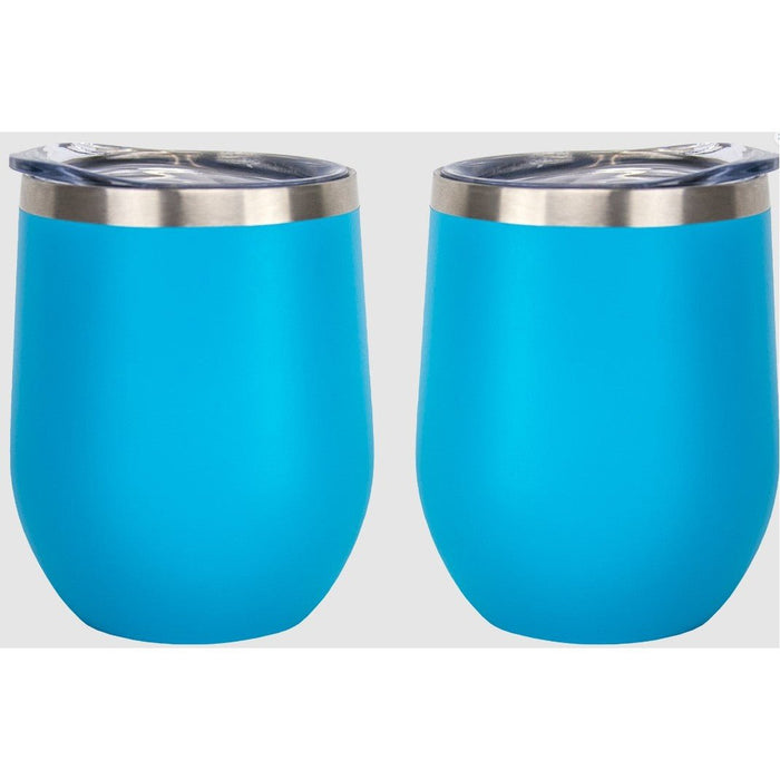 12 Oz. Stainless Insulated Stemless Wine Cups Customized with your Brand or Logo
