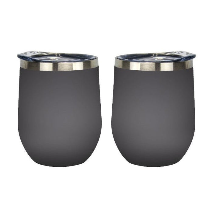 12 Oz. Stainless Insulated Stemless Wine Cups Customized with your Brand or Logo