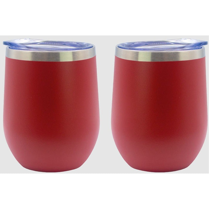 12 Oz. Stainless Insulated Stemless Wine Cups Customized with your Brand or Logo