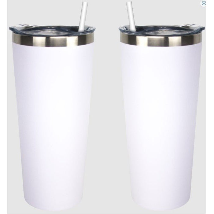 22 Oz. Stainless Insulated Tumbler XD Printed with a Customizable CALLIGRAPHY MAP Design