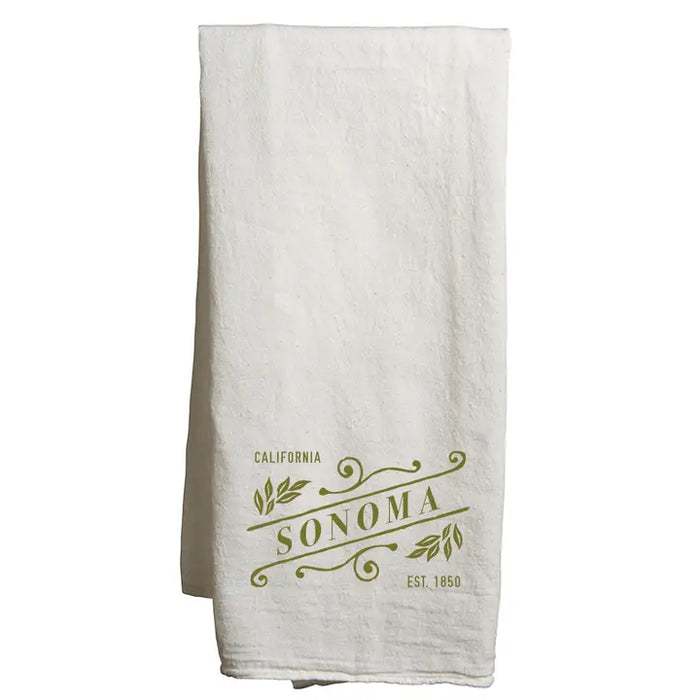Custom SLANT Flour Sack Tea Towel - Natural