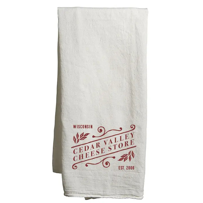 Custom SLANT Flour Sack Tea Towel - Natural