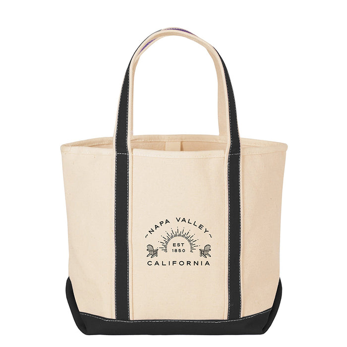 Custom Wholesale 26 Oz. Medium Sailing Boat Tote Printed in ADIRONDACK COLLECTION Design