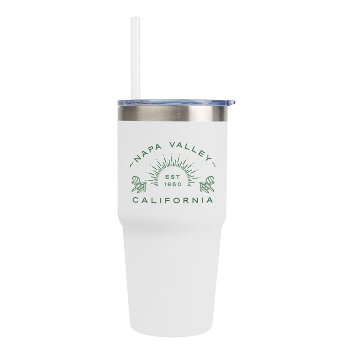 Custom Wholesale 14 Oz. Shorty Recycled Stainless Steel Tumbler Printed with a Customizable ADIRONDACK COLLECTION Design