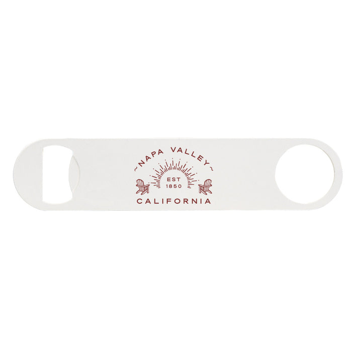 Custom Wholesale Paddle Powder Coated Stainless Bottle Opener Printed in ADIRONDACK  COLLECTION Design