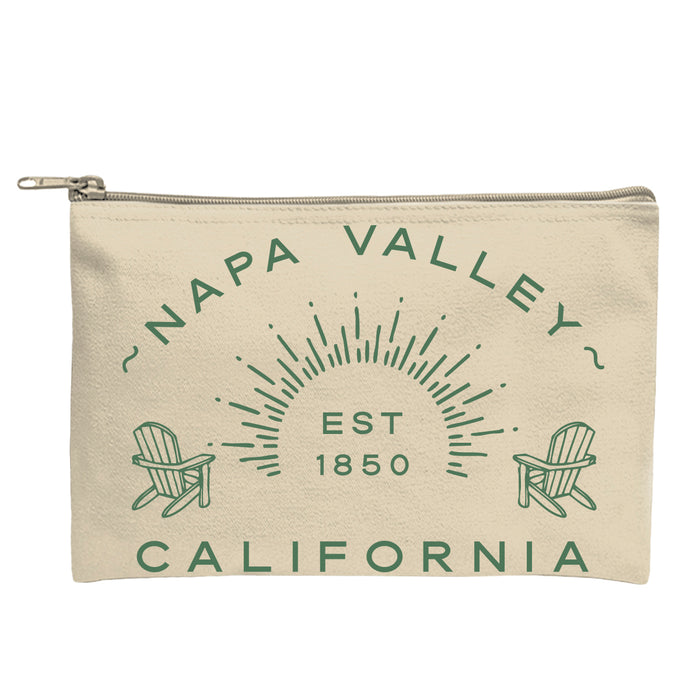 Custom Wholesale 14 oz. Recycled Canvas Zippered Pouch