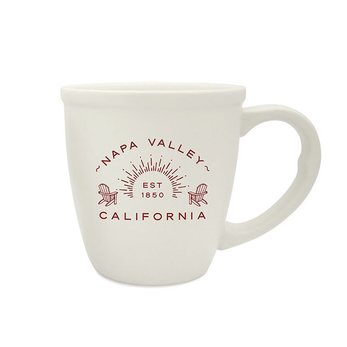 Custom Wholesale 14 Oz. Morning White Ceramic Mug Printed in ADIRONDACK COLLECTION Design