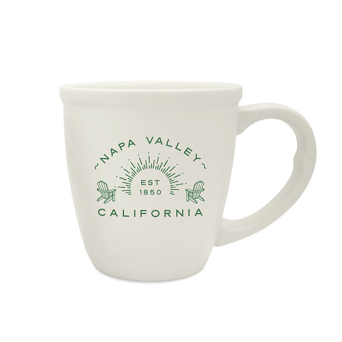 Custom Wholesale 14 Oz. Morning White Ceramic Mug Printed in ADIRONDACK COLLECTION Design