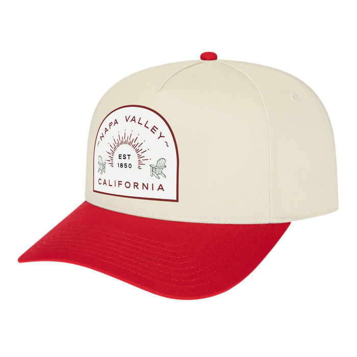 Custom ADIRONDACK Cap America Poly/cotton 5 Panel Mid Profile Structured Hometown Cap