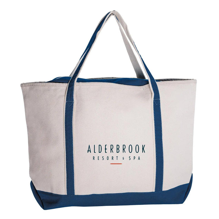 Custom Wholesale 24 Oz. Large Zippered Boat Tote