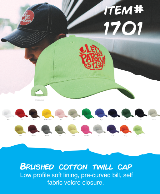 Custom Wholesale Apollo Brushed Cotton Twill Low Profile Cap