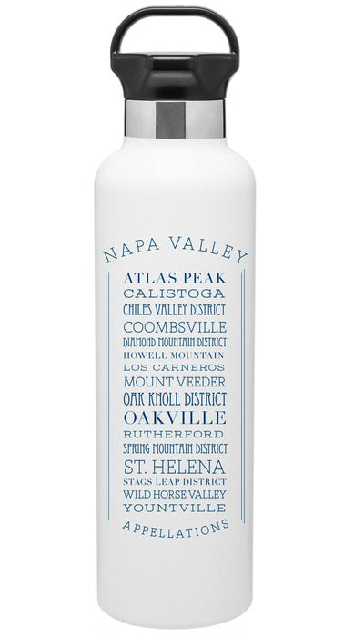 24 Oz. Gear Stainless Insulated Water Bottle Printed with a Customizable Appellations Design