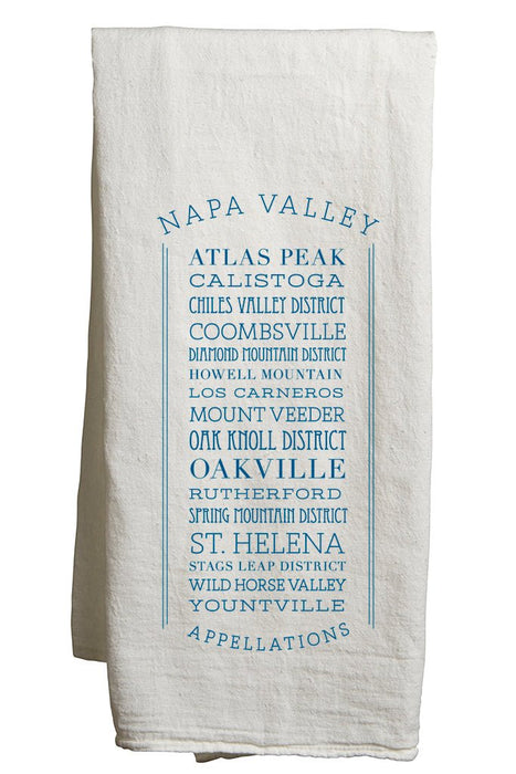 22" x 38" Flour Sack Tea Towel Printed with a Customizable APPELLATIONS COLLECTION Design