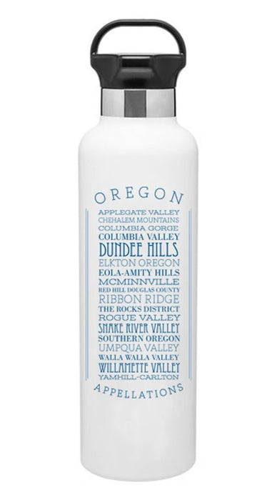 24 Oz. Gear Stainless Insulated Water Bottle Printed with a Customizable Appellations Design