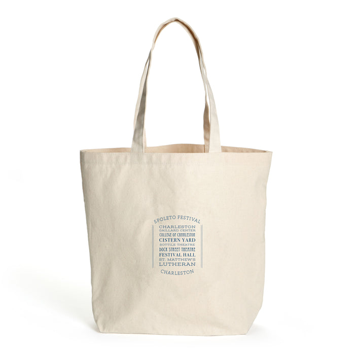 Custom LIST 10 Oz. Natural Canvas Market Tote
