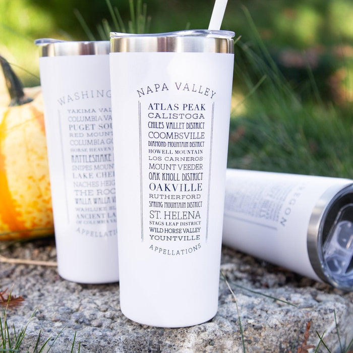 Custom Wholesale 22 Oz. Stainless Insulated Tumbler Printed in APPELLATIONS Design