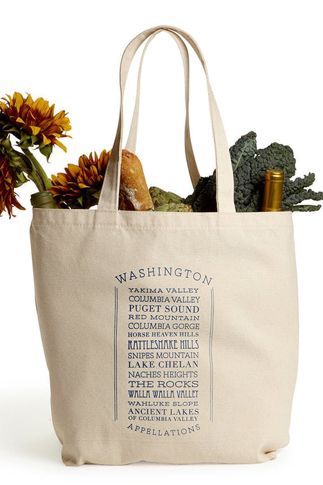 10 Oz. Natural Canvas Market Tote Printed with a Customizable APPELLATIONS Design