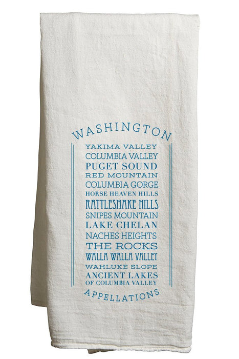 22" x 38" Flour Sack Tea Towel Printed with a Customizable APPELLATIONS COLLECTION Design