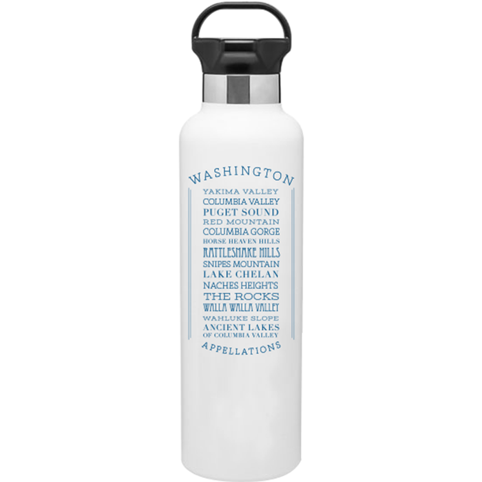 24 Oz. Gear Stainless Insulated Water Bottle Printed with a Customizable Appellations Design