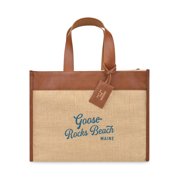 Custom BRAND / LOGO Retreat Jute Tote