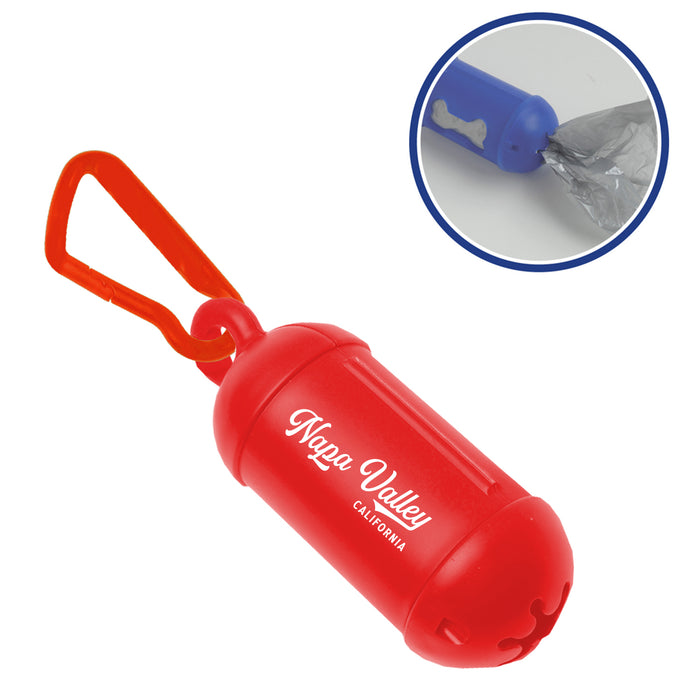 Custom Wholesale Bag Dispenser w/ Carabiner