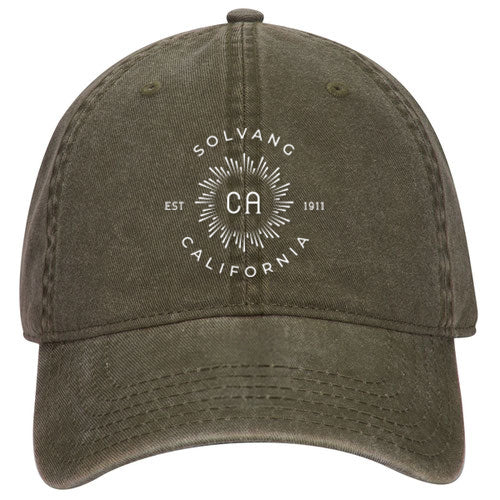 Custom BURST OTTO CAP Washed Cotton Pigment Dyed Superior Cotton Twill Dad Cap