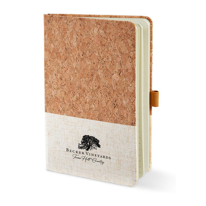 Custom Wholesale Heathered Fabric Hardcover Journal 5.5" X 8.25"