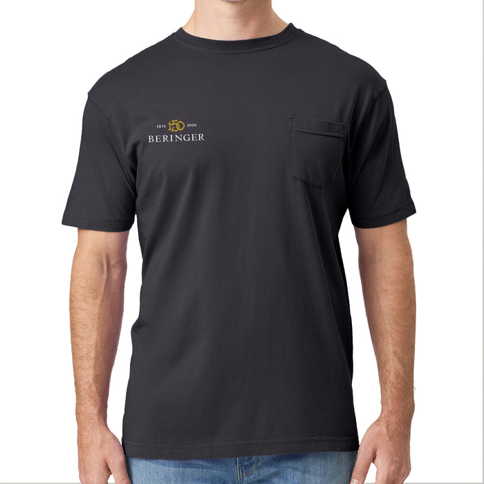 Cotton Heritage Men 5.5 Oz. Garment Dye S/S Pocket T-shirt