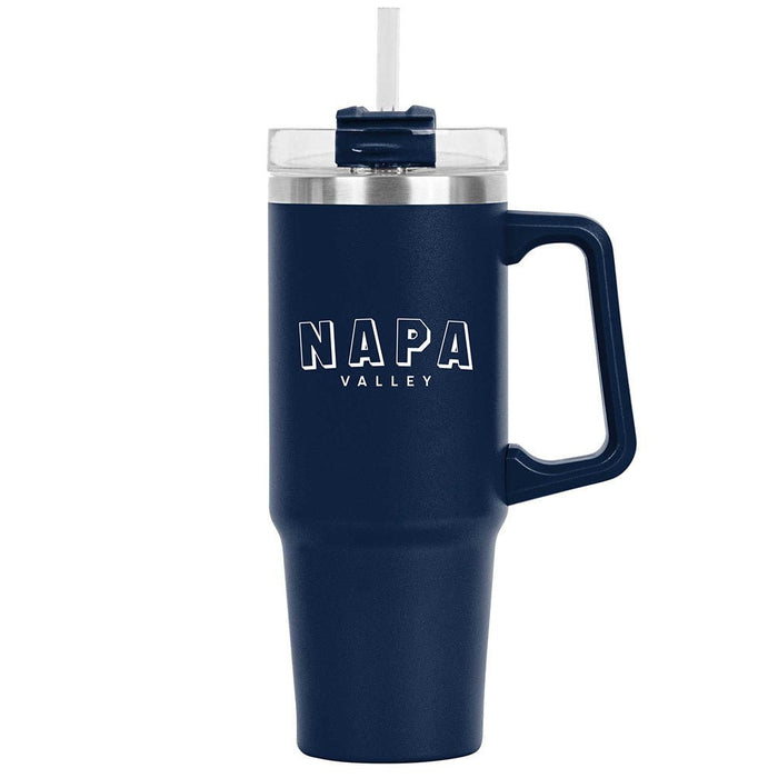30 Oz. Little Boom Stainless Insulated Mug Printed with a Customizable BLOCK SPORT Design